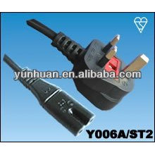 Británico estándar cable de alimentación cable montaje arnés BS aprobaciones con fusible enchufe británico